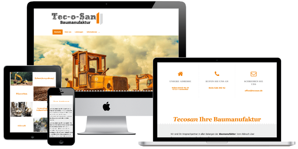 Website Erstellung Tecosan.de