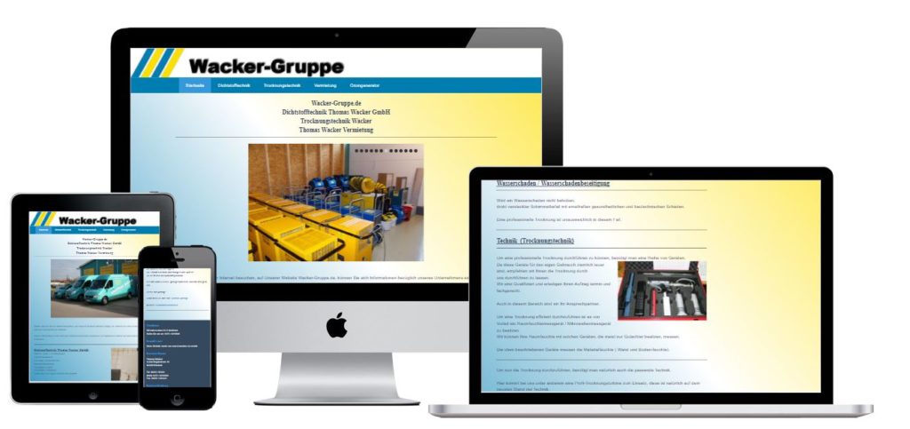 Wacker-Gruppe.de - Websites für jedes Unternehmen